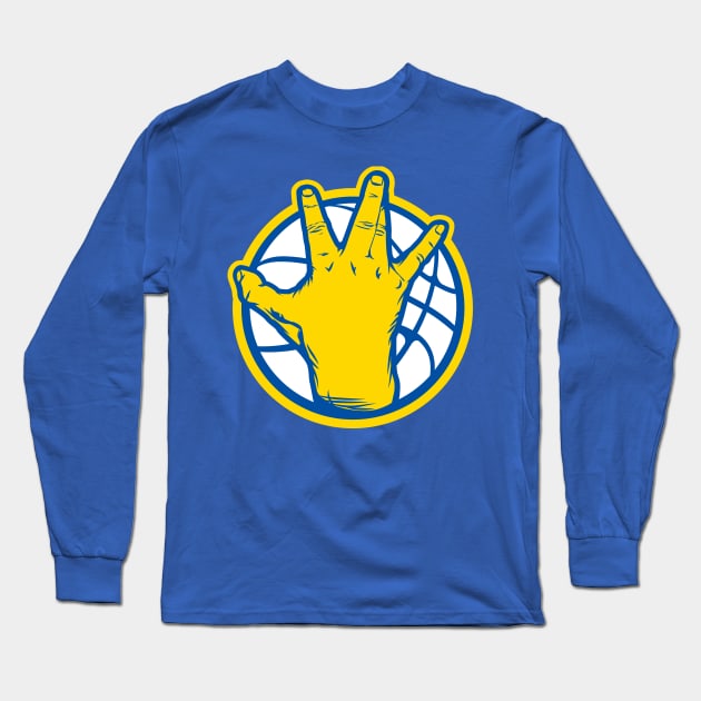 Golden State Warriors West Coast Long Sleeve T-Shirt by OrganicGraphic